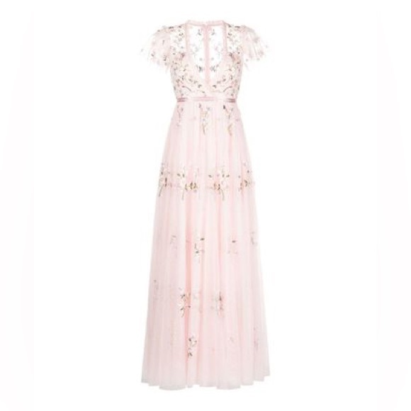 Needle and Thread Blush Pink Cap Sleeve Gown - Picture 8 of 8